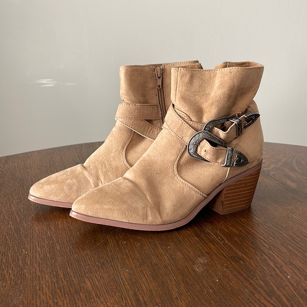 Forever 21 Buckle Ankle Booties
